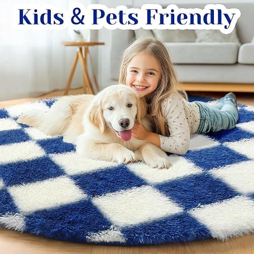 Round Rug 4ft Circle Area thumbnail 5