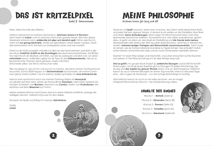 Zeichnen lernen in 5 Wochen: Garantiert zeichnen lernen: Das Anfänger-Mitmach-Buch für Kinder & Erwachsene: Schritt für Schritt mit Übungsseiten & QR-Codes zu Erklärvideos thumbnail 2