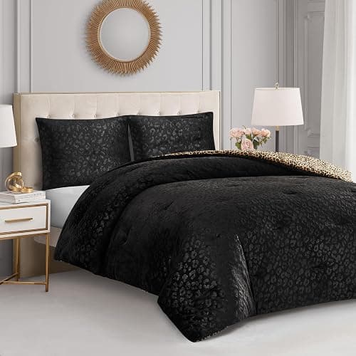 Juicy Couture reversible leopard comforter set for queen/full thumbnail 7