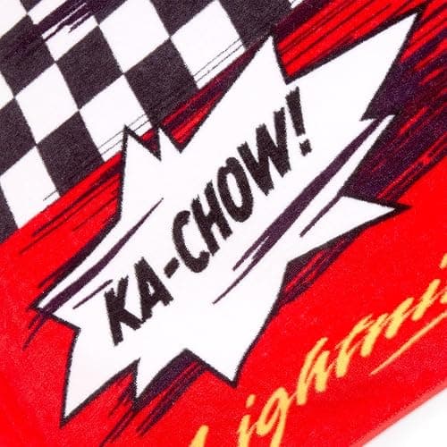 Disney Store Official Cars Beach Towel with Lightning McQueen Screen Art on Topside - Measures 29" x 58" - Soft & Absorbent for Pool or Beach - Disney Gift & Bath Towels for Kids Who Love Cars Films thumbnail 4