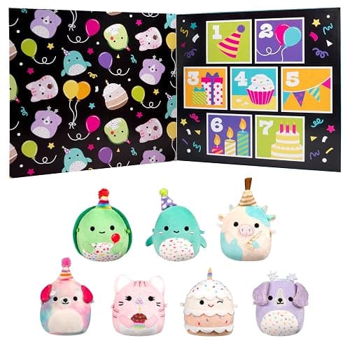 Squishmallows Original Micromallows Plush Birthday Countdown 7-Pack - Image 1