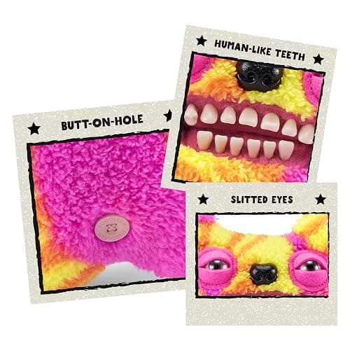 Fuggler Laboratory Misfits by ZURU Funny Ugly Monster, Plush, Collectible, Silly, Toy (Old Tooth) thumbnail 6