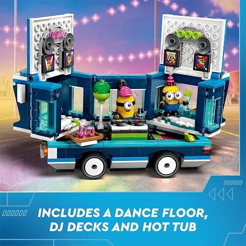LEGO Despicable Me 4 Minions’ Music Party Bus, Creative Building Toy for Kids, Fun Despicable Me Toy Playset, Gift for Boys and Girls Aged 7 and Up, 75581 thumbnail 3