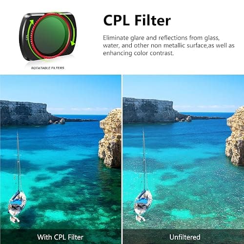 STARTRC ND Filter Set Für DJI Osmo Pocket 3 Creator Combo Zubehör - 6er Pack CPL, ND 8, ND 16, ND 32, ND 64, ND256 (magnetisch)(Aluminium Version) thumbnail 7