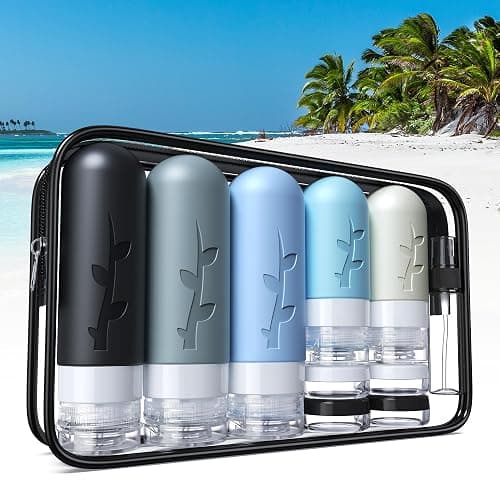 Aeomni 19 pack Travel Bottles for Toiletries, TSA Approved Silicone trave Size Containers for toiletries Set, Refillable & Leakproof Travel Size Bottles thumbnail 4