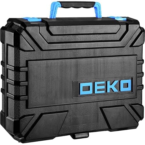 DEKOPRO Drill Set: Tool Set with 8V Blue Cordless Drill, Home Tool Kit with Drill, Hand Tool Kits for Women 126 Piece thumbnail 6