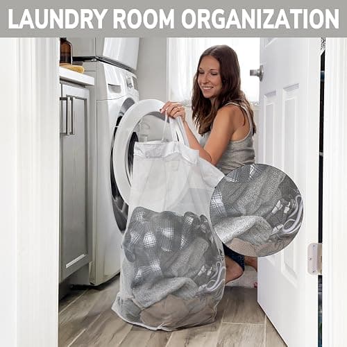 CHICVITA Slim Laundry Hamper with Wheels 75L, Collapsible Rolling Laundry Basket for Living Room, Pink Laundry Hamper for College Dorm thumbnail 9