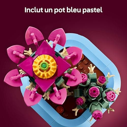 LEGO Botanicals Cactus Fleuri - Set de Plante Artificielle en Pot - 2 Cactus & Fausses Fleurs - Décoration Chambre DIY - Cadeau d'anniversaire pour Fille 9 Ans ou Adulte Passionné.e de Plantes 11509 thumbnail 7