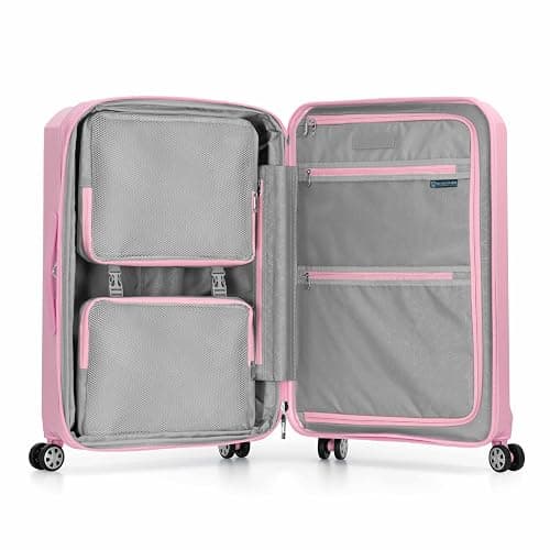 Traveler's Choice Pagosa Indestructible Hardshell Expandable Spinner Luggage, Pink, 26-Inch Medium thumbnail 8