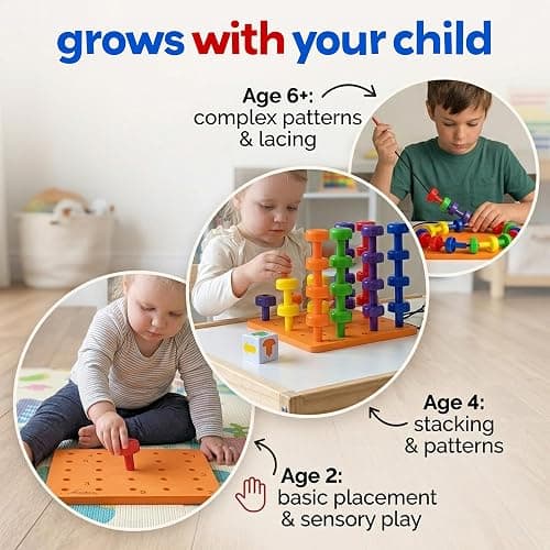 Skoolzy Peg Board Set - 33 Pc thumbnail 3