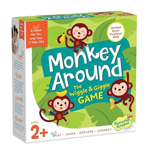 Peaceable Kingdom Monkey Around First Game for Toddlers Interactive Play with Parent Ages 2+ - Image 1