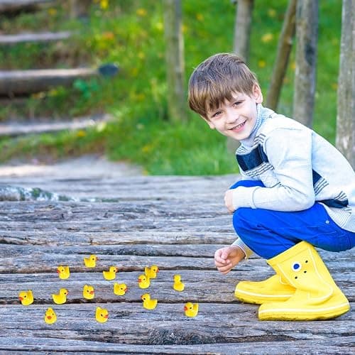 HEQU 100 Pcs Mini Resin Ducks, Tiny Miniature Ducks for Family Crafts Aquarium Garden Landscape Dollhouse Ornament Potted Decorations DIY thumbnail 2