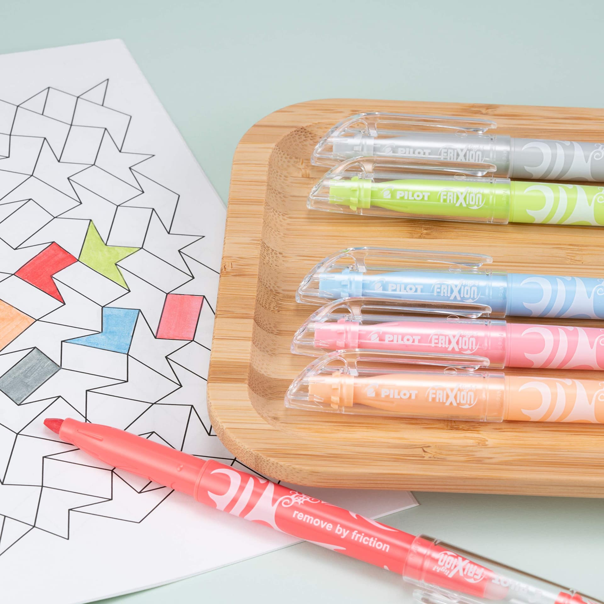 Pilot, FriXion Light Pastel Erasable Highlighters, Chisel Tip, Pack of 5, Pastel Blue, Pink, Yellow, Green & Purple thumbnail 7