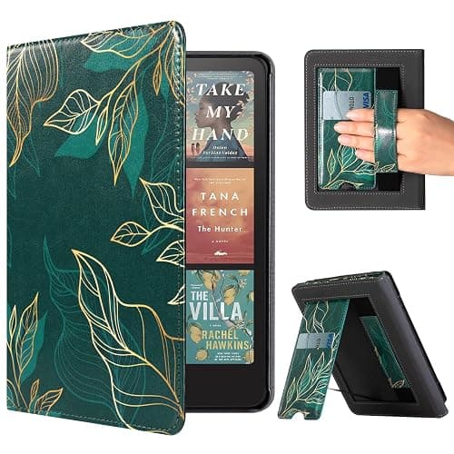 CoBak Case with Stand for Kindle Paperwhite 12th Gen 2024 Released (7") & Kindle Colorsoft Signature Edition - Durable PU Leather Cover with Auto Sleep Wake, Card Slot, Hand Strap Feature - Image 1