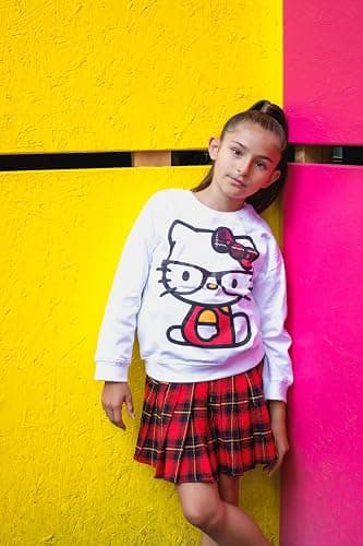 Hello Kitty Girls Fleece Sweatshirt and Skirt Toddler to Big Kid thumbnail 2