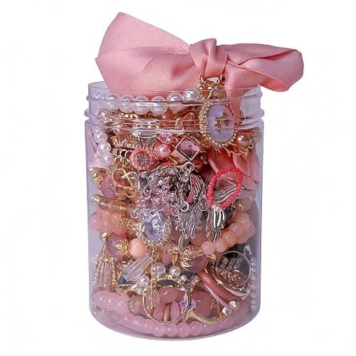 Mystery Jewelry Jar for Women, Gothic Witchy Jewelry Gift Set(Goth Boho Mixed Punk Everyday Necklaces,Earrings, Rings,Bracelets/Bangles),Valentines Day Gifts,Unique Alternative Fashion Romantic Present for Her - Image 1