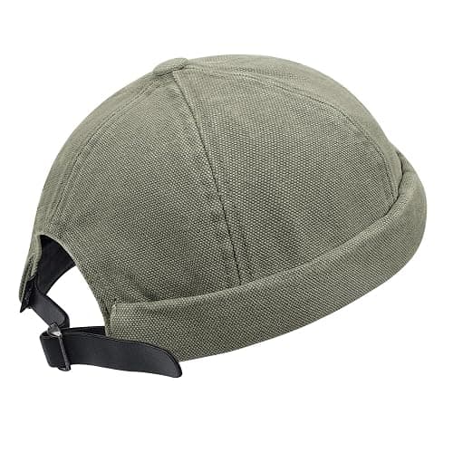 CLAPE Casquette Docker Coton Bonnet Docker Unique Street Décontracté Brimless Chapeau Beanie Baseball Cap Fisherman Beanie Watch Hat thumbnail 8