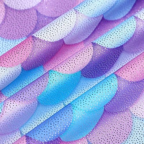 Leotards for Girls Gymnastics Toddler Dance Biketards Mermaid Unicorn Athletic Dance Wear Shiny Rainbow Blue Hotpink thumbnail 4