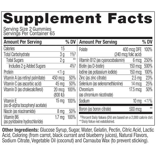 OLLY Women's Daily Multivitamin Gummy, Vitamins A, D, C, E, Biotin, Folic Acid, Adult Chewable Vitamin, Berry Flavor, 65 Day Supply - 130 Count thumbnail 8