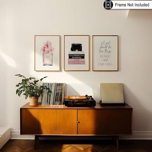 Poster Master 3-Piece Fashion Poster - Classy And Fabulous Print - Perfume Art - Luxury Designer Art - Gift for Him, Her & Fashionista - Glam Decor for Living Room or Office - 8x10 UNFRAMED Wall Art thumbnail 6