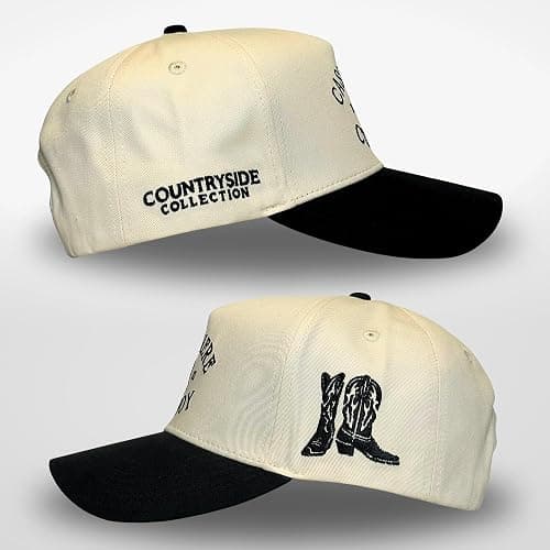 Vintage Western Trucker Hat | Men & Women | Country Cute Caps for Cowgirls Cowboys | Camo Denim Embroidered Cotton | Snapback thumbnail 3
