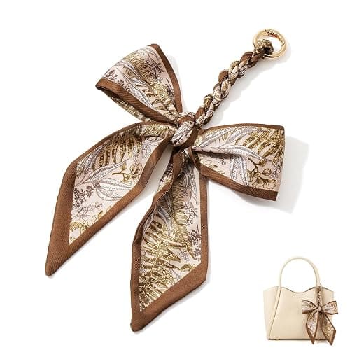 ZOOEASS Bow Purse Charms Women Cute Designer Keychain Scarf Bag Charms for Handbags Tote Bag Accessories Charm Trendy - Image 1