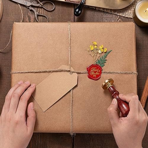 YIPLED 728PCS Wax Seal Stamp Kit with 24 Color(30 Pieces per Color) for Beginners, Ideal for Wedding Invitations, Christmas Letters, Craft Projects, Gift & Wine Sealing thumbnail 5
