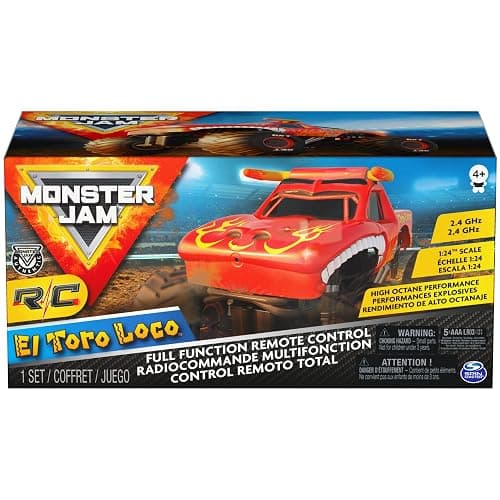 Monster Jam, Official El Toro Loco Remote Control Monster Truck for Boys and Girls, 1:24 Scale, 2.4 GHz, Kids Toys for Ages 4 and Up thumbnail 2