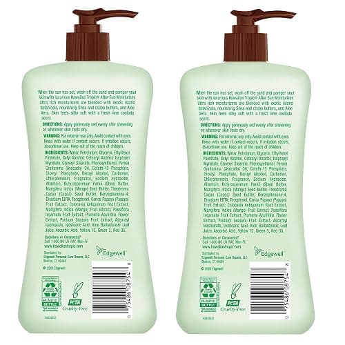 Hawaiian Tropic Lime Coolada After Sun Lotion | After Sun Care, Skin Care, Daily Moisturizing Lotion with Aloe, Cocoa Butter & Shea Butter, 16oz each Twin Pack thumbnail 2