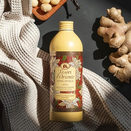 Tesori d'Oriente | Cremebad "Royal Vanilla" | aromatisches Cremebad mit Vanille aus Madagskar & Ingwer | Cremebad zur Körperpflege | Ritual für Körper & Sinne | 500ml thumbnail 3