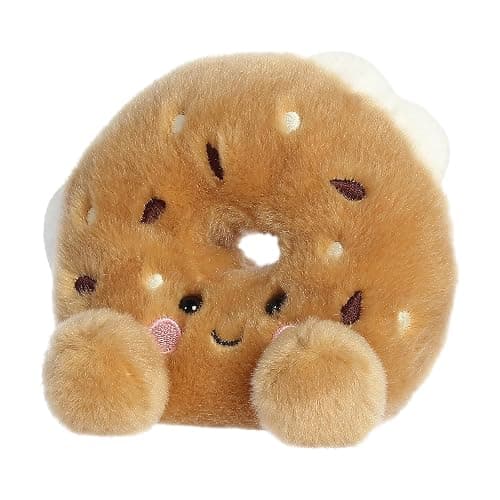 Aurora® Adorable Palm Pals™ Tony Everything Bagel™ Stuffed Animal - Fun Collectible Plush for Kids and Adult Collectors - Perfect for Decorating Rooms and Birthday Gifts - Brown 4.5 Inches thumbnail 6