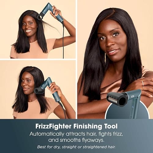 Shark FlexStyle 5-in-1 Air Styler & Hair Dryer, Auto-Wrap Curlers, FrizzFighter Finishing Tool, Oval Brush, Concentrator, Clips & Storage Bag, No Heat Damage HD456TLUK thumbnail 9