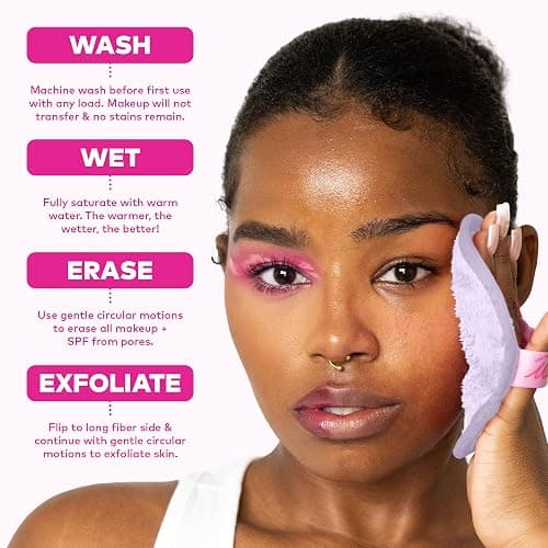 The Original MakeUp Eraser 7-Day Set, Erase All Makeup With Just Water, Including Waterproof Mascara, Eyeliner, Foundation, Lipstick, Sunscreen, and More! Hello Kitty & Friends Go Glamping, 7ct thumbnail 7
