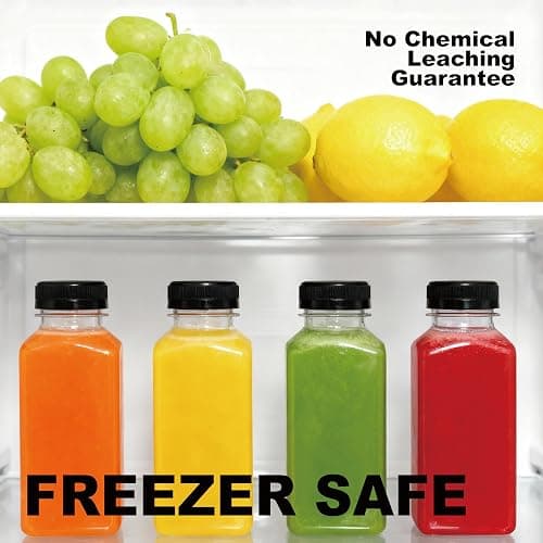 Bouolops 16oz 10pcs Empty Plastic Juice Bottles with Caps,Juice Containers for Juice, Milk and Other Beverages,Clear Juicing Bottles for Food Grade. thumbnail 6