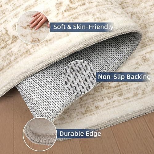 2x12 Runner Rug for Hallways Non-Slip Long Rug Runners,Boho Vintage Washable Kitchen Runner Rugs, Stain Resistant Soft Carpet Runners for Hallway 12ft Entryway Rug thumbnail 4
