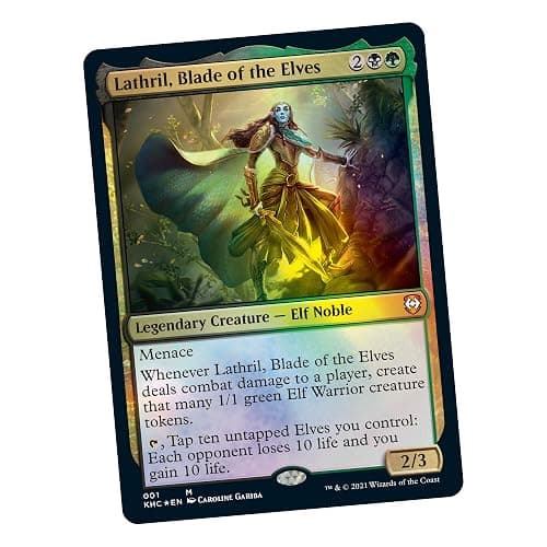Magic The Gathering Kaldheim Commander Deck – Elven Empire | 100 Card Ready-to-Play Deck | Green-Black thumbnail 3