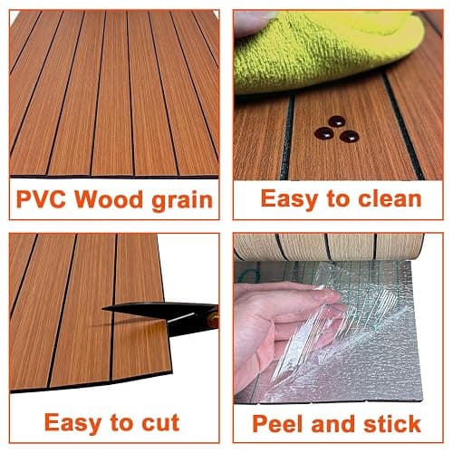 YU LI 3DH Peel and Stick PVC Slat Wall Panel 236"x15.75" Self-Adhesive Thick Faux Black Wood Grain Wallpaper Panel 3D Soundproof Wall Panels for Walls & Ceilings thumbnail 6