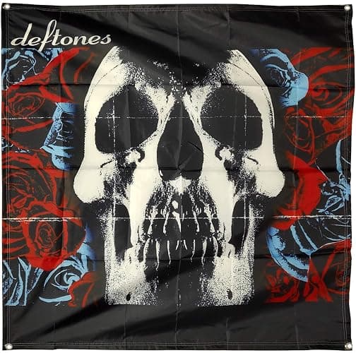 DAOOPS Deftones Flag Album Cover Tapestry Skull Art Poster 4x4 ft banner man cave - Image 1