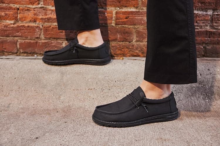 HEYDUDE Men’s Wally Stretch Canvas Loafers | Comfortable Lightweight Slip-On Shoes for Men | Casual Walking, Travel & Everyday Comfort thumbnail 5