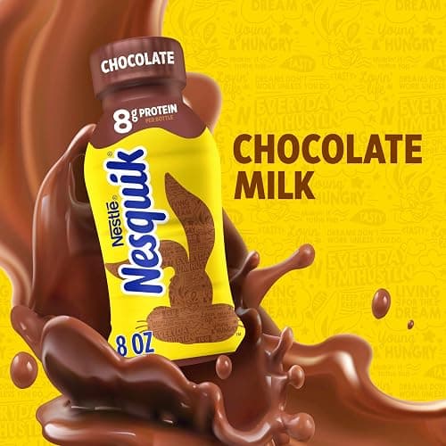 Nesquik Chocolate Lowfat Milk Ready to Drink 12 Pack of 8 fl oz (Packaging May Vary) thumbnail 2