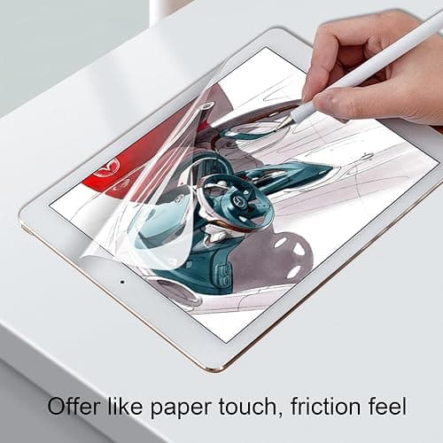 Ailun Paper Textured Screen Protector for iPad 9/8/7 (10.2-Inch, 2021&2020&2019) Draw Like on Papertouch Anti Glare Case Friendly [2Pack] thumbnail 4