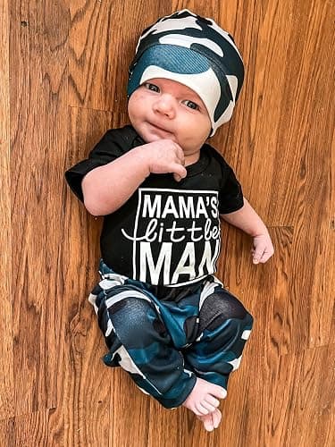 HIHA Preemie Newborn Infant Baby Boys Girls I Am New Here Bodysuit Pant Hat for Unisex Outfits thumbnail 3