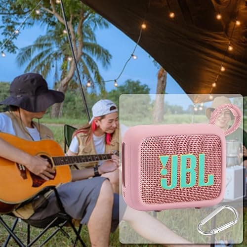 co2CREA Coque en Silicone Compatible avec JBL Go 4 Enceinte Bluetooth | Housse de Protection en Silicone Légère et Portable avec Mousqueton thumbnail 7