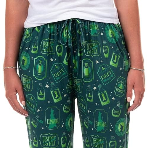 Wicked Pajamas Women's Elphaba Elements Destined To Fly Lounge PJ Pants thumbnail 3