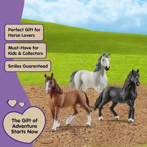 Schleich Horse Club - 3 PC Horse Figurine Playset - Collectible Figures with 3 Unique Breeds for Girls and Boys - Realistic Farm Animal Toy Set for Kids Ages 5+ | 77788 thumbnail 6