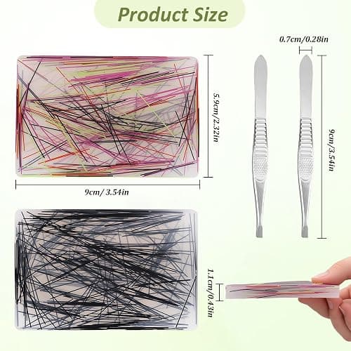 4 Pack-Contains 2 Skin Picking Fidget Toys with 2 Tweezers,Silicone Picky Pad Hair Plucking Fidget Toy for Trichotillomania, ADHD, Anxiety Relief & Sensory Stress Toys for Adults thumbnail 2