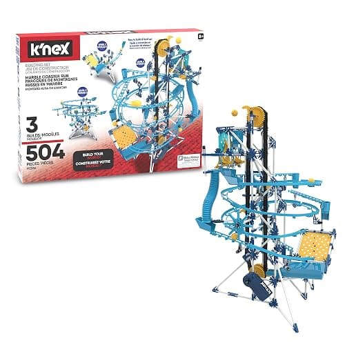 K'NEX - Marble Coaster Run with Motor‚ 504 Pieces, STEM Building, Kid Construction Set‚ Ages 8+ - Image 1