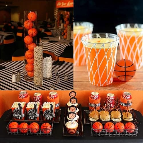 Mini Basketball Stress Balls 12 Pcs Pack | 2.5” Inch Mini Basketballs for Kids | Small Basketball Party Decoration | Party Favors, Small Soft Foam Basketballs | Basketball Party Goodie Toy By Anapoliz thumbnail 4
