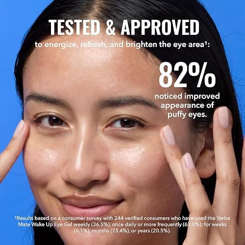 Good Molecules Yerba Mate Wake Up Eye Gel - Hydrating Under Eye Gel Cream with Hyaluronic Acid and Caffeine - Target Dark Circles and Puffiness - Skin Care for Face thumbnail 4