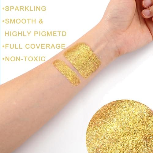 Metallic Gold Eye Black Stick,Anti-Glare Eye Black for Multi Sports | Glitter Eye Black for Baseball Football Softball, Anti-Glare Grease Stick Sports Favor Spirit Day Accessories thumbnail 5